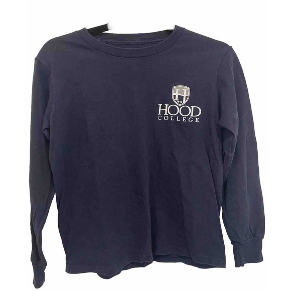 Champion Other - Hood‎ College Youth Medium 8 Blue Champion Long Sleeve T-Shirt Pride Maryland